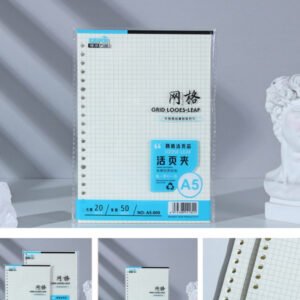 Repuesto de hojas cuadriculadas A5