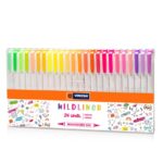 Plumón Resaltador Vinifan Mildliner Set de 24 unds Colores Cálidos